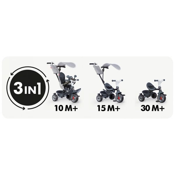 7600741503 Baby Driver Tricycle Grey