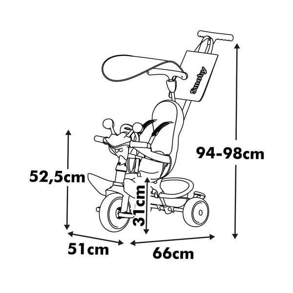 7600741503 Baby Driver Tricycle Grey