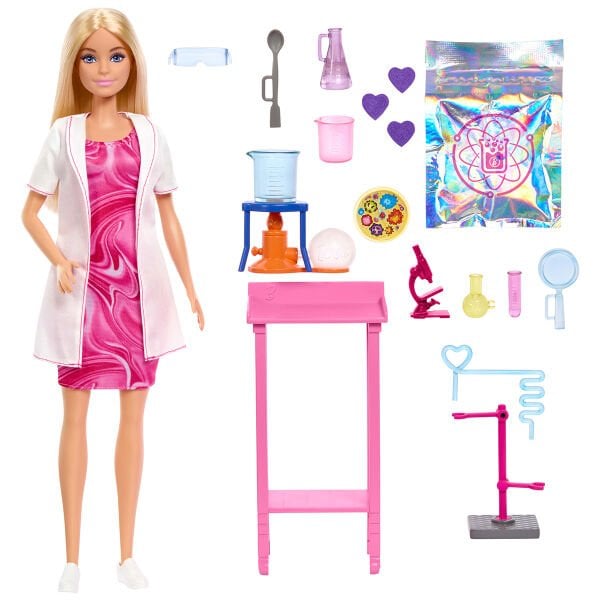 JCR70 Barbie Kariyer Oyun Setleri - Bilim Uzmanı ve Aksesuarları