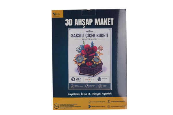 ALG-3163 SAKSILI ÇİÇEK BUKETİ