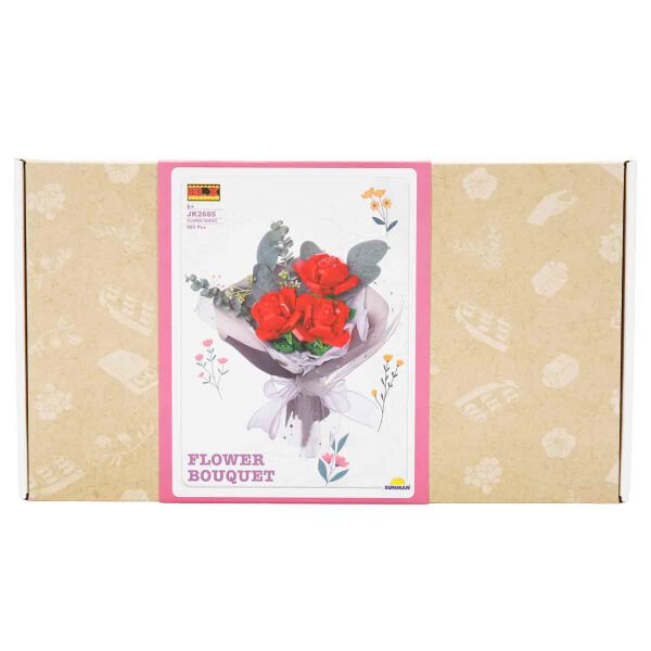5757 SUN-RST-BLX-FLOWER SET GÜL BUKETİ 3LÜ KRMZ 285 PRÇ