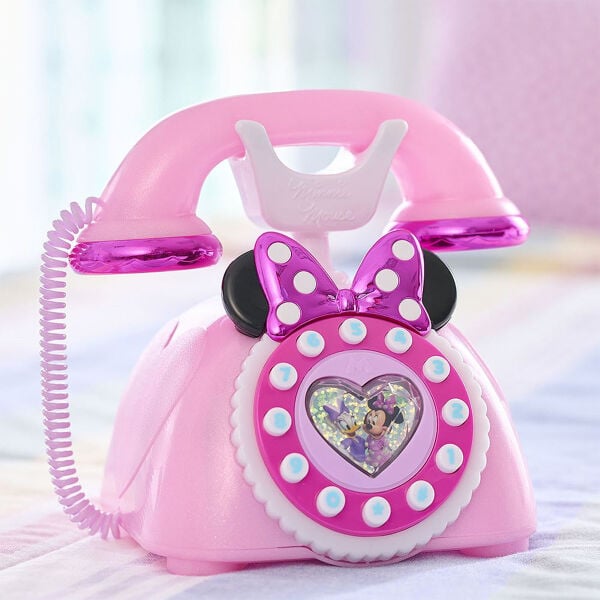 JP88272 Minnie Mouse Sesli ve Işıklı Retro Telefon