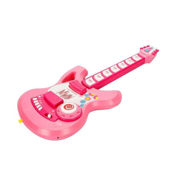 4933 SUN-YFN-ECH-GİTAR FONK TUŞLU ASKILI PEMBE SESLİ