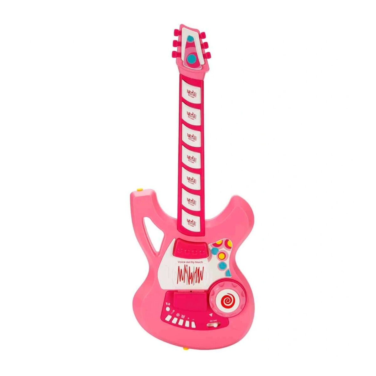 4933 SUN-YFN-ECH-GİTAR FONK TUŞLU ASKILI PEMBE SESLİ