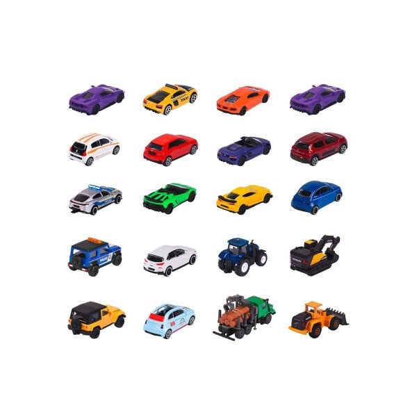 8501004000 Majorette Street Cars 1:64 Metal 5'li Araba Seti , 3 asorti