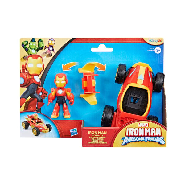 G1471 Iron Man And His Awoesome Friends Araç ve Figür Oyun Seti  +3 yaş