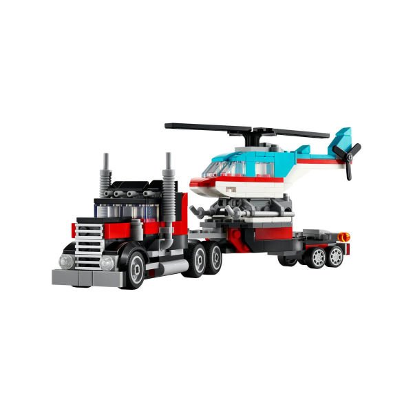 31146 LEGO® Creator 3’ü1 arada Helikopterli Açık Kasa Kamyon 270 parça +7 yaş