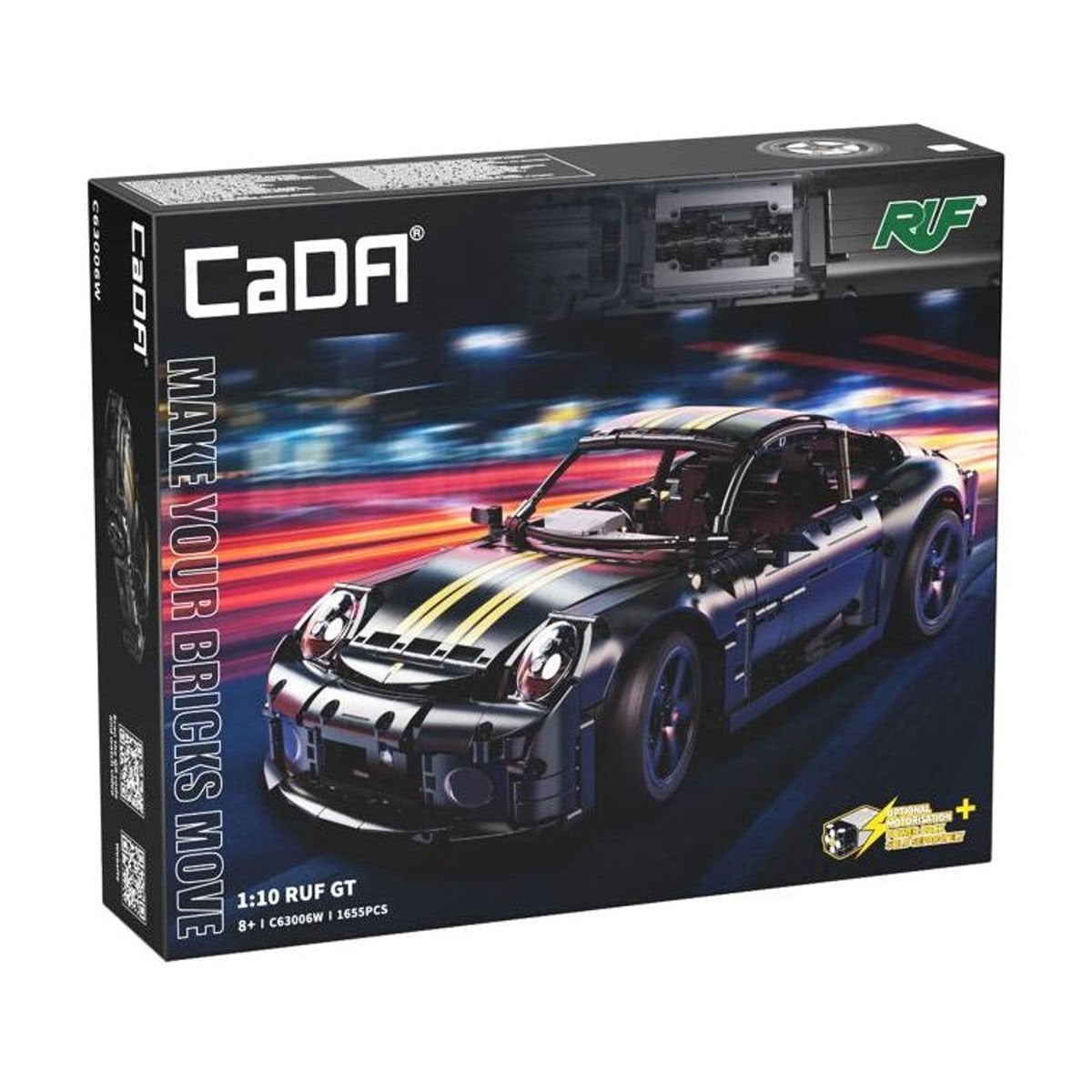 C63006W CADA 1:10 RUF GT Blok Seti 1655 Parça -Vagon life