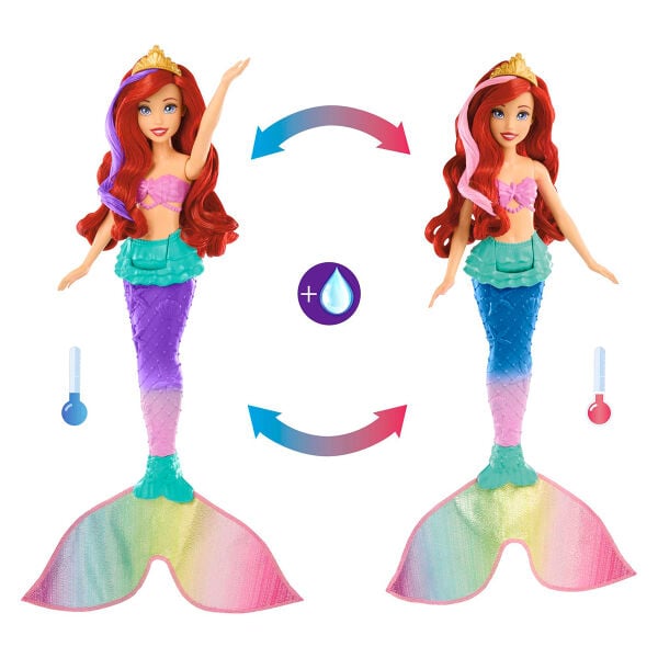 HPD43 Disney Prensesi Ariel Yüzen ve Renk Değiştiren Küçük Deniz Kızı
