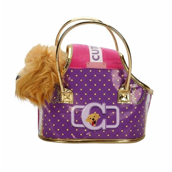 50585 Cutekins Taşıma Çantalı Peluş Köpek -Sunman