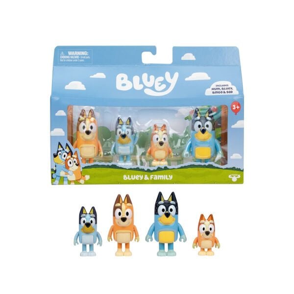BLUEY/18915 BLUEY 4LÜ FİGÜR SET ASORTİ