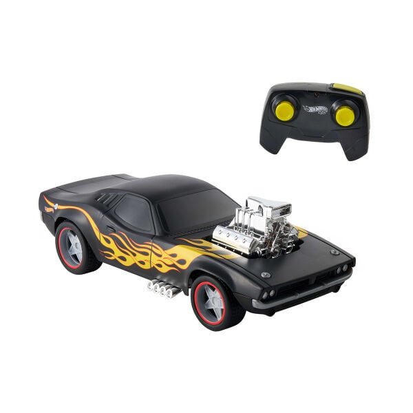 JNB89 Hot Wheels Uzaktan Kumandalı 1:16 Siyah Rodger Dodger