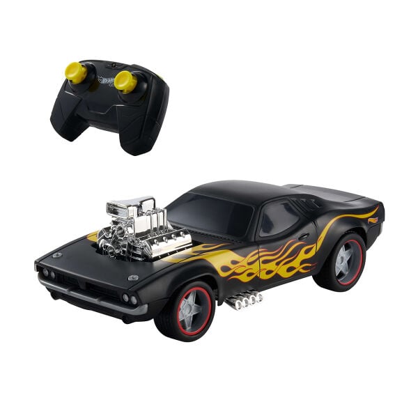 JNB89 Hot Wheels Uzaktan Kumandalı 1:16 Siyah Rodger Dodger