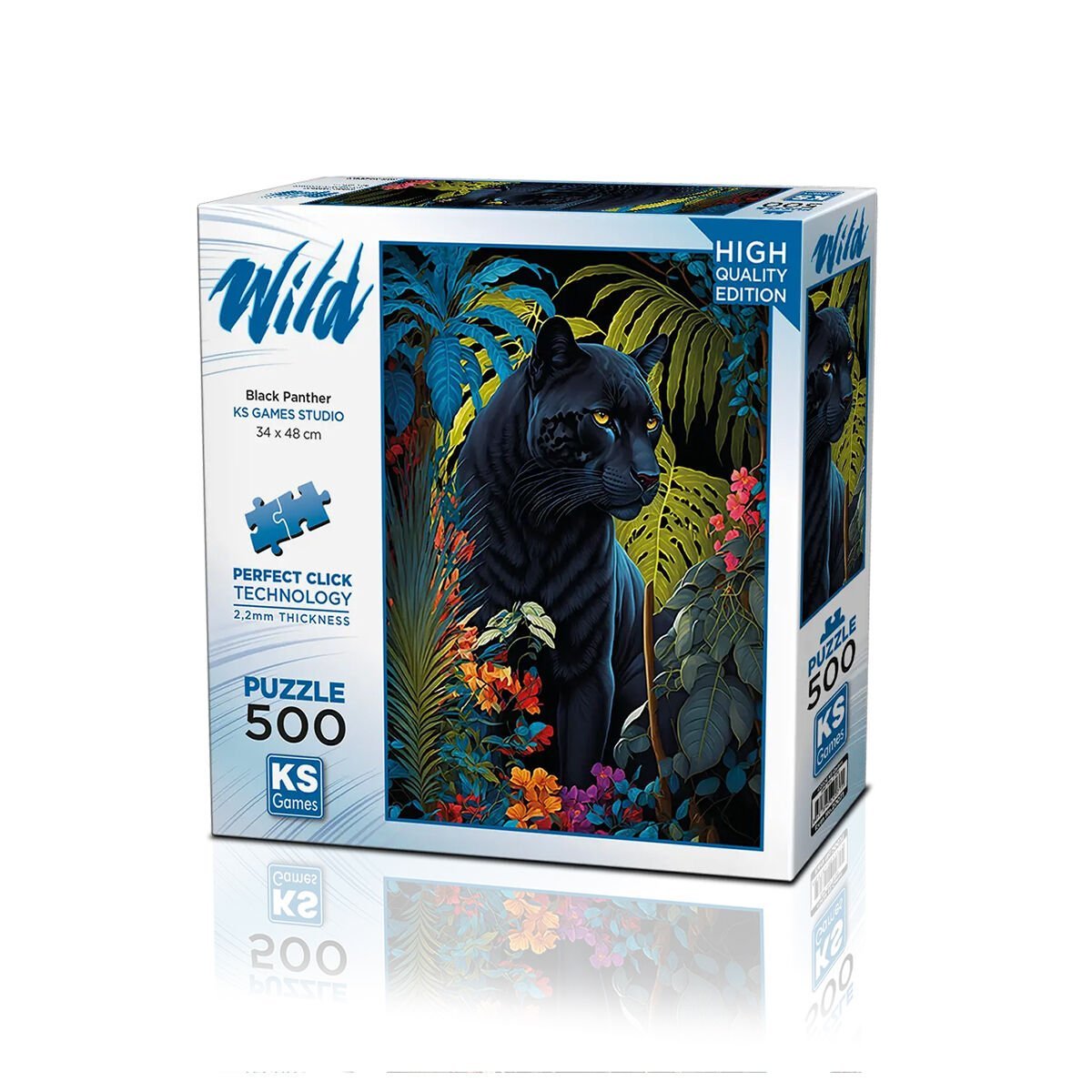 20071 PUZZLE 500 Black Panther With a Tropical