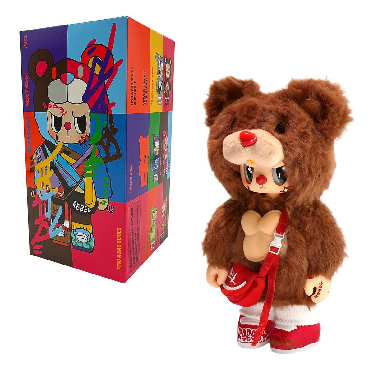 POPCSRB005 Rebel Bear Pozlanabilir Figür Çantalı Serisi
 6lı Display