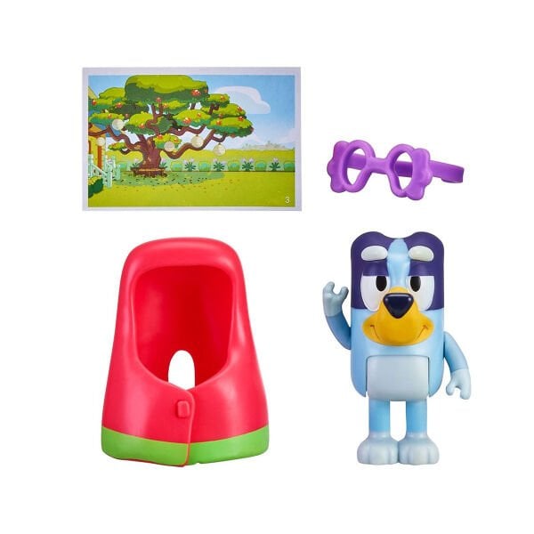 BLUEY/19223 BLUEY TEK FİGÜR AKSESUARLI SET ASORTİ