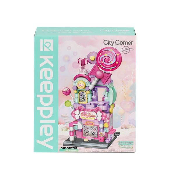 KP28012 Keeppley City Corner - Sky Candy Shop - Şekerci Dükkanı 358 Parça Yapım Seti