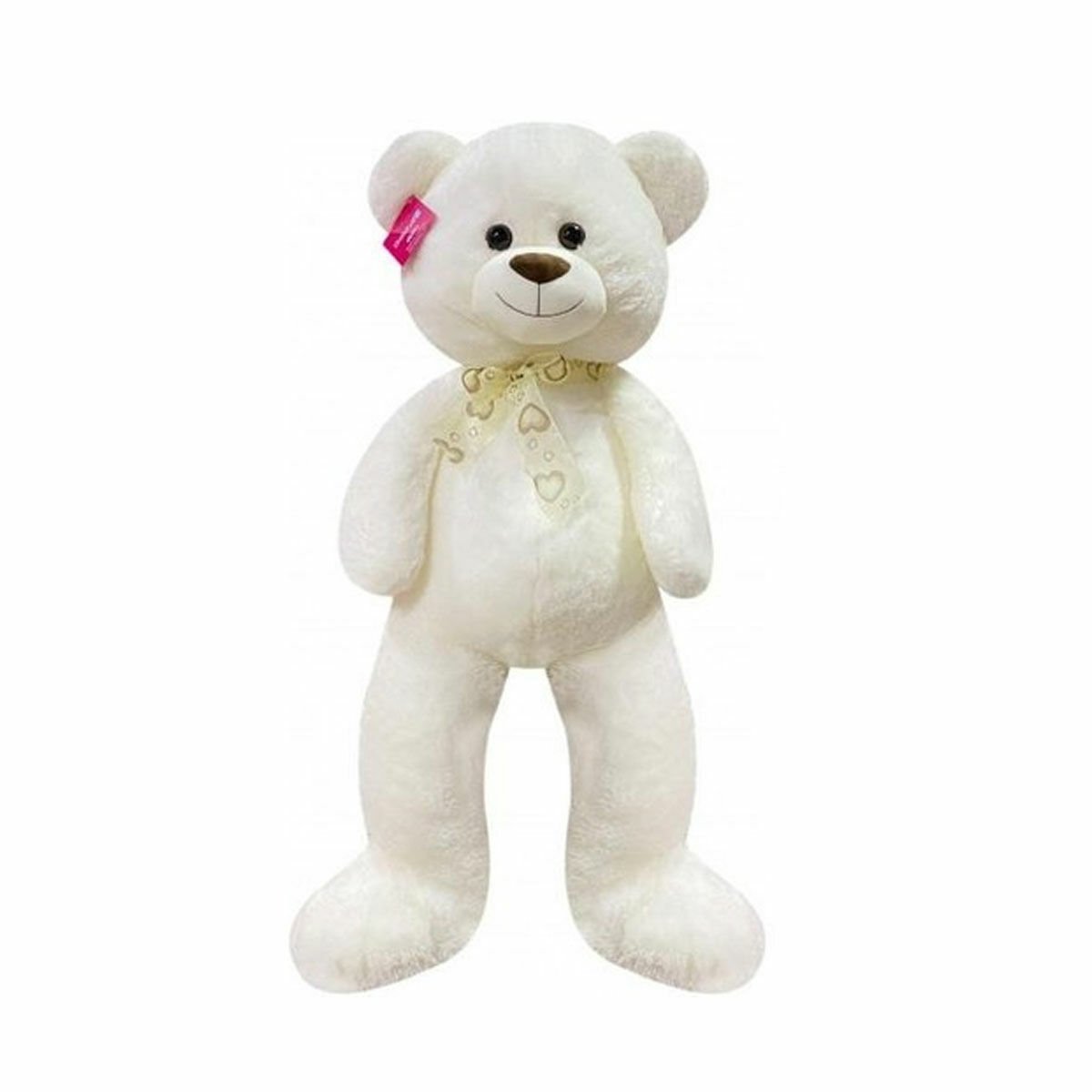 1191 Puffy Salaş Ayı 80 cm Beyaz -Selay