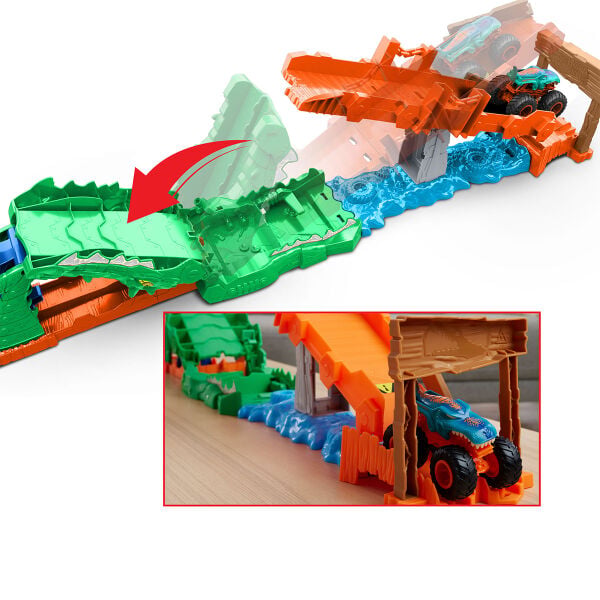 JJN45 Hot Wheels Monster Trucks Timsahı Devir Oyun Seti