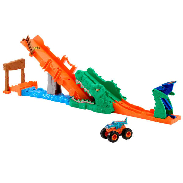 JJN45 Hot Wheels Monster Trucks Timsahı Devir Oyun Seti