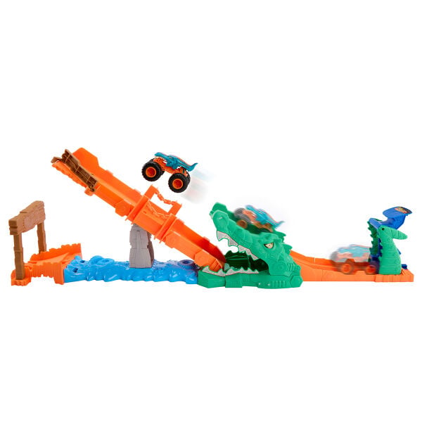 JJN45 Hot Wheels Monster Trucks Timsahı Devir Oyun Seti