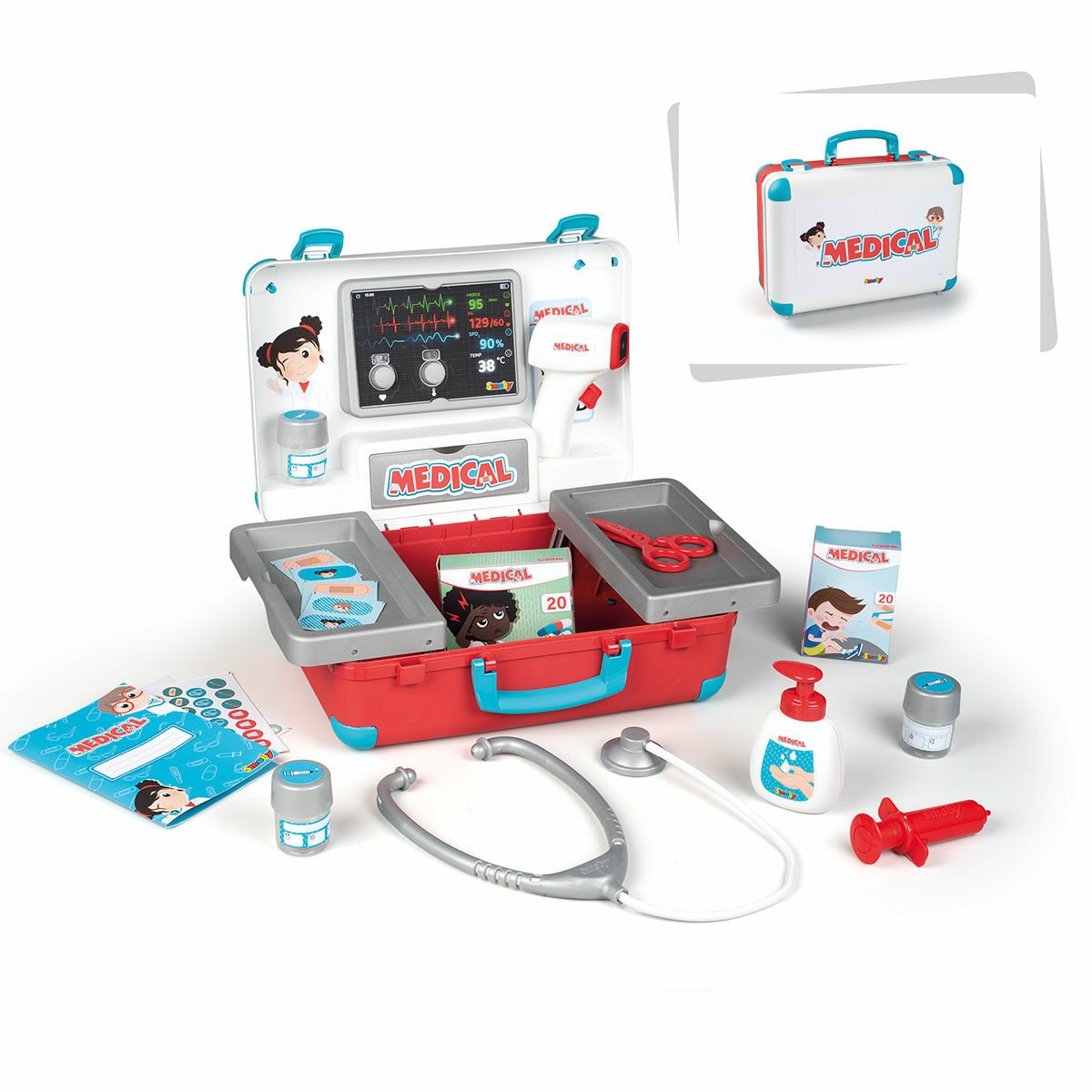 7600340103 Smoby Medikal Doktor Çanta Oyuncak Oyun Seti(Ürün oyuncaktır)