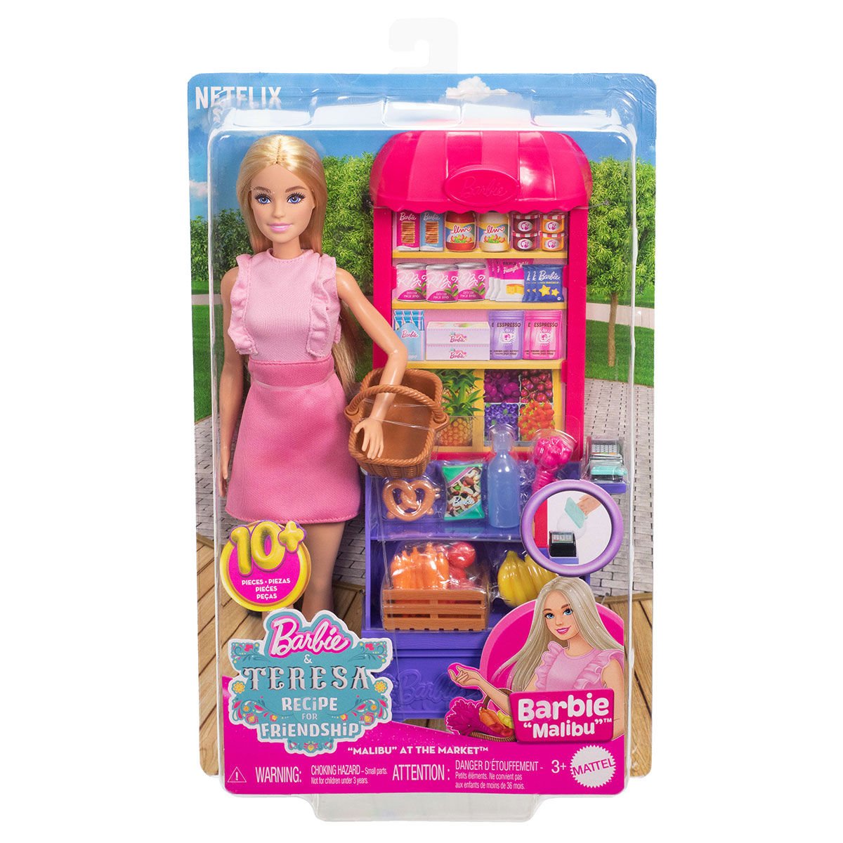 JCT05 Malibu Market Barbie ve Oyun Seti Barbie and Teresa Recipe