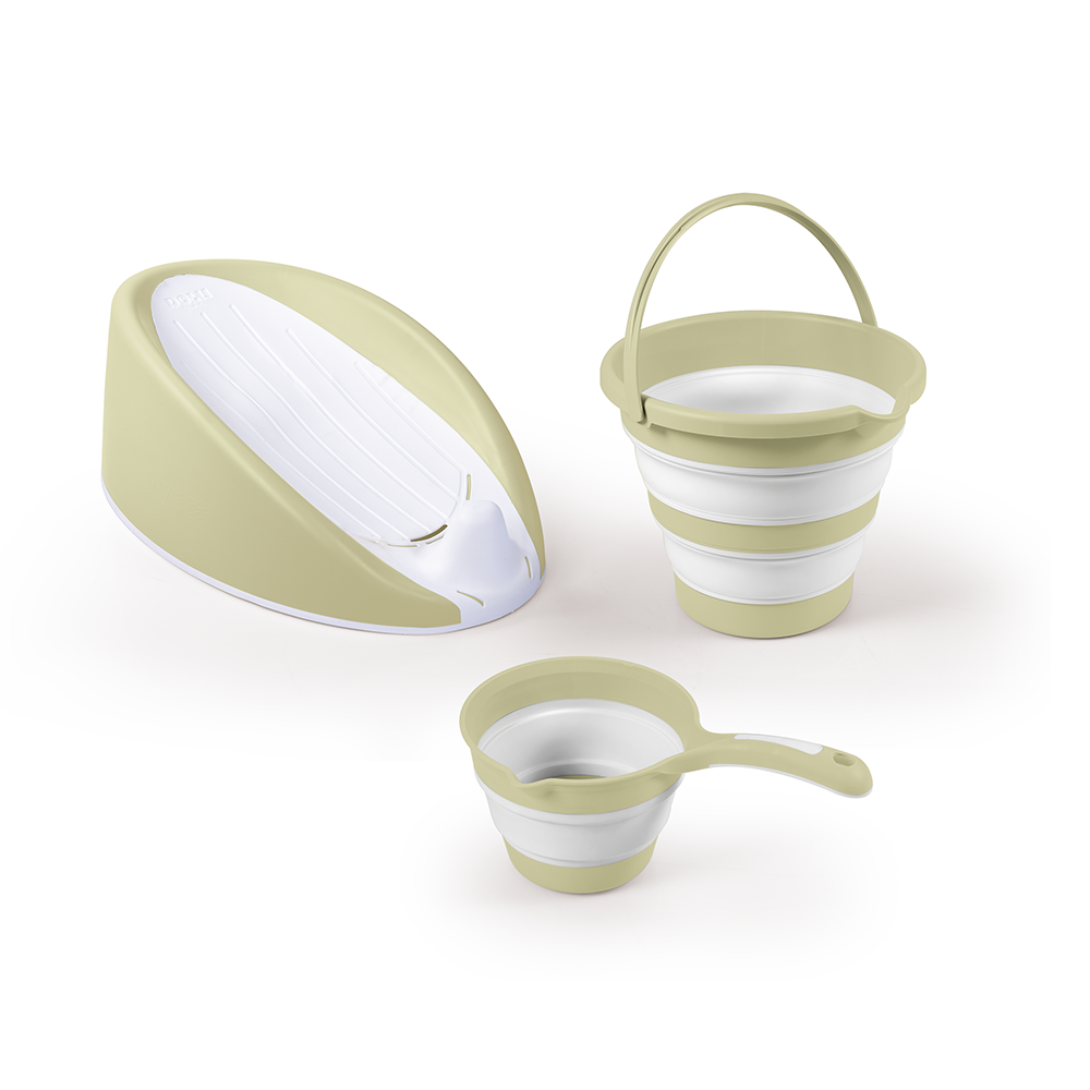 7571 ÜÇLÜ BEBEK BANYO SETİ- ECO GREEN