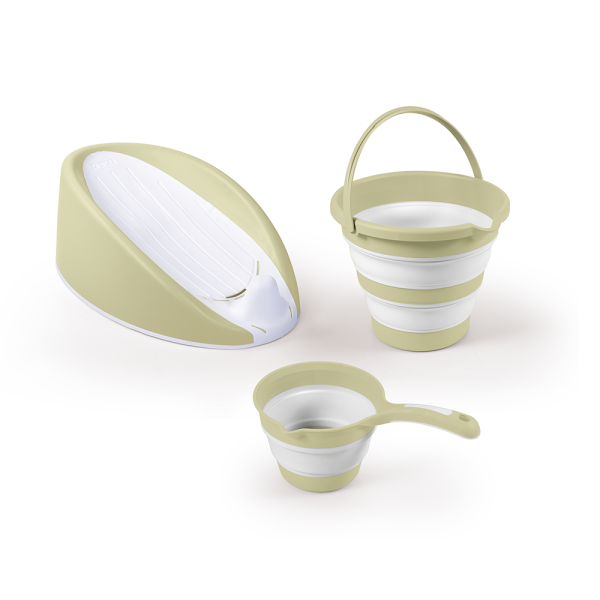 7571 ÜÇLÜ BEBEK BANYO SETİ- ECO GREEN