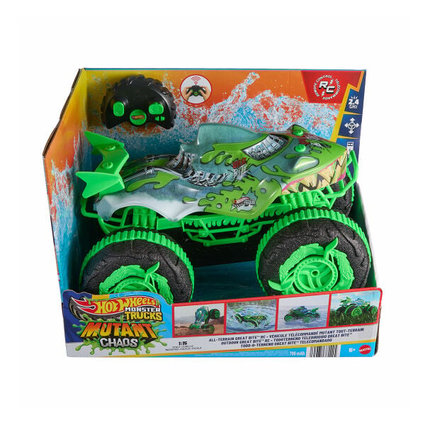 JMM76 Hot Wheels Monster Trucks 1:15 Mutant Kaosu Arazi Aracı Great Bite RC