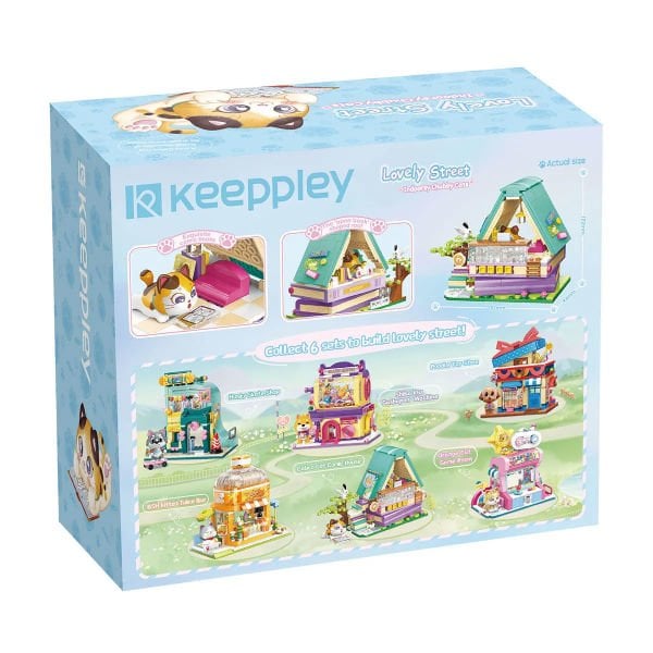 KP28018 Keeppley Lovely Street - Calico Cat Comic House 324 Parça Yapım Seti