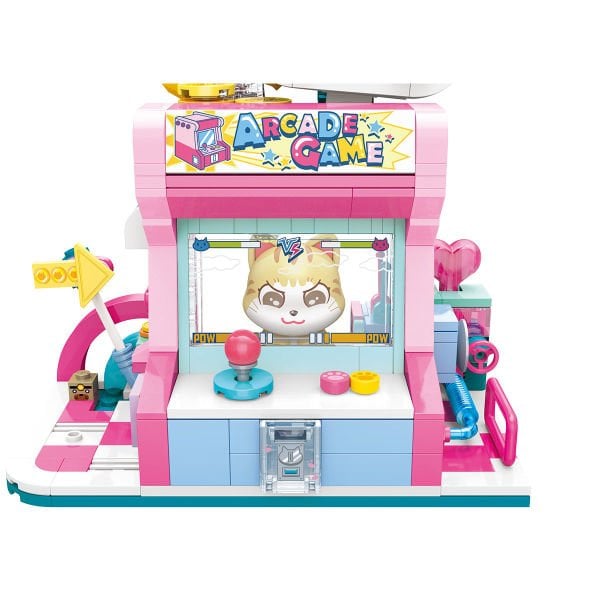 KP28019 Keeppley Orange Cat Game Room Blok Seti -Vagon life