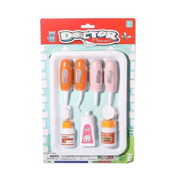 3308-2 Tepside Doktor Dişçi Seti -Birliktoys(Ürün oyuncaktır)