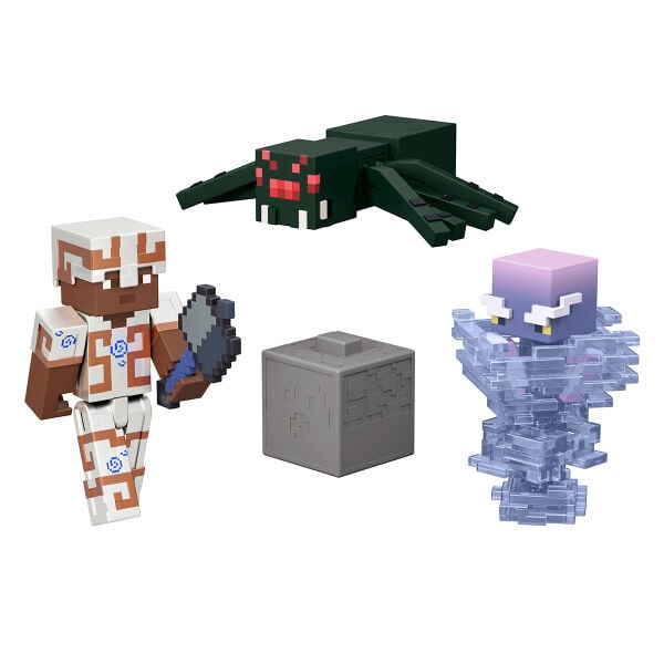 JKK15 HLB21 Minecraft 3lü Aksiyon Figür Seti 8 cm