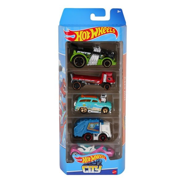 1806 Kampanya - Hot Wheels Beşli Araba Seti - ERKOL özel kampanya fiyatı
