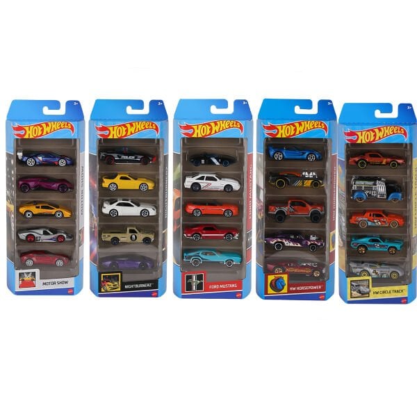 1806 Kampanya - Hot Wheels Beşli Araba Seti - ERKOL özel kampanya fiyatı