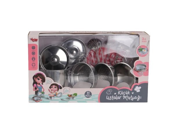ATF-3815-1A 11 PARÇA ÇELİK TENCERE TAVA SET