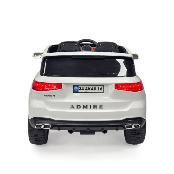 97-060 Admire Kumandalı Akülü Araba Beyaz 12 V -Akar Oyuncak