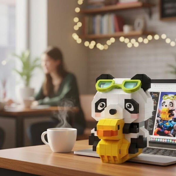 LZ-8634 LOZ ÖRDEKLİ PANDA 190 PARÇA BLOCK OYUNCAK-MİNİ POŞET