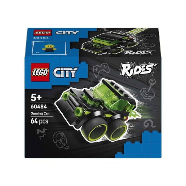 60484 Lego City Rides Gamer Yarış Arabası 64 parça +5 yaş