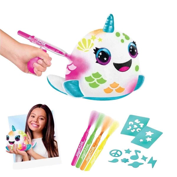S00045573 SUN CNL HOBİ SET AIRBRUSH PELUŞ FOOD TASTIC SQUISHY