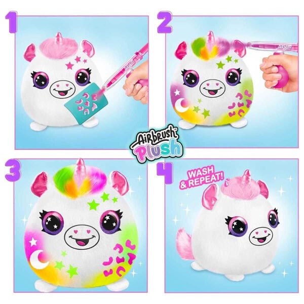 S00045573 SUN CNL HOBİ SET AIRBRUSH PELUŞ FOOD TASTIC SQUISHY