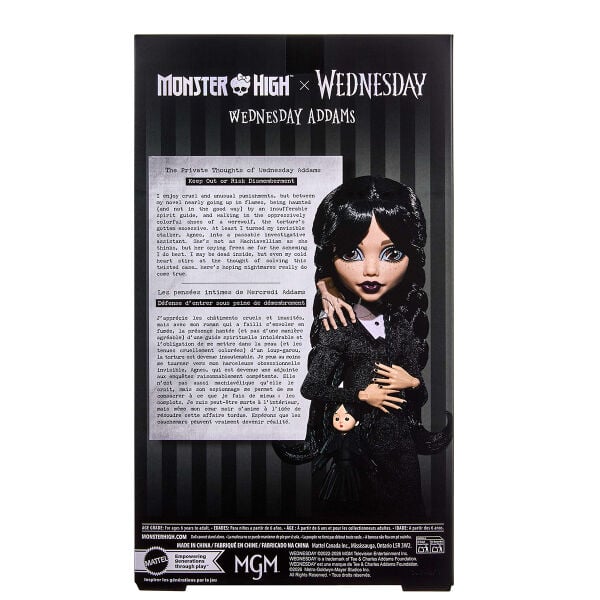 JNJ91 Monster High Wednesday Addams Bebek