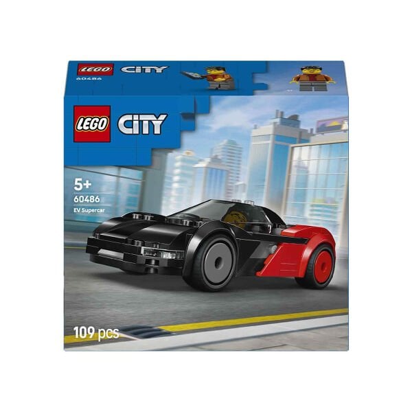 60486 Lego City Elektrikli Süper Araba 109 parça +5 yaş