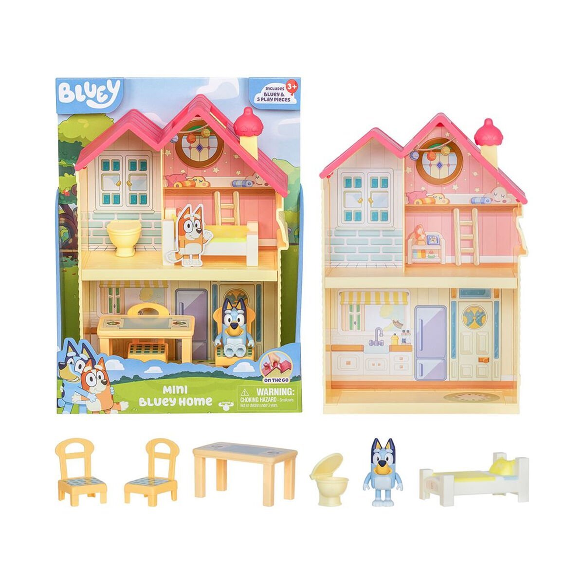 BLUEY 17614 Bluey Mini Ev ve Figür Oyun Seti