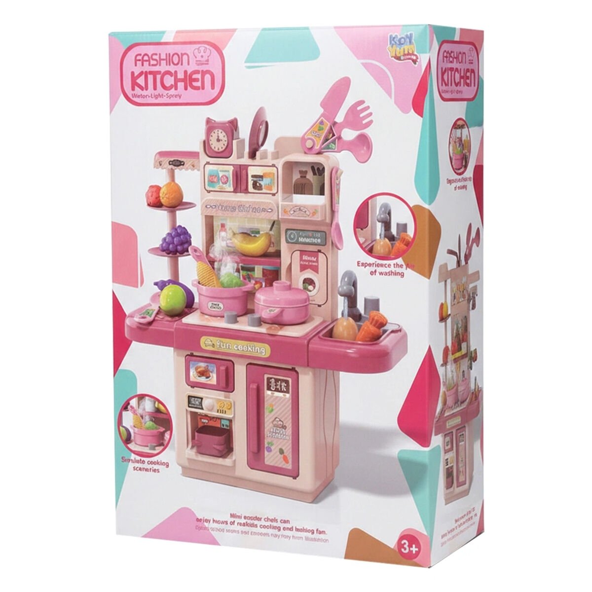 2550 BUHARLI PİLLİ MUTFAK SET PEMBE 16
