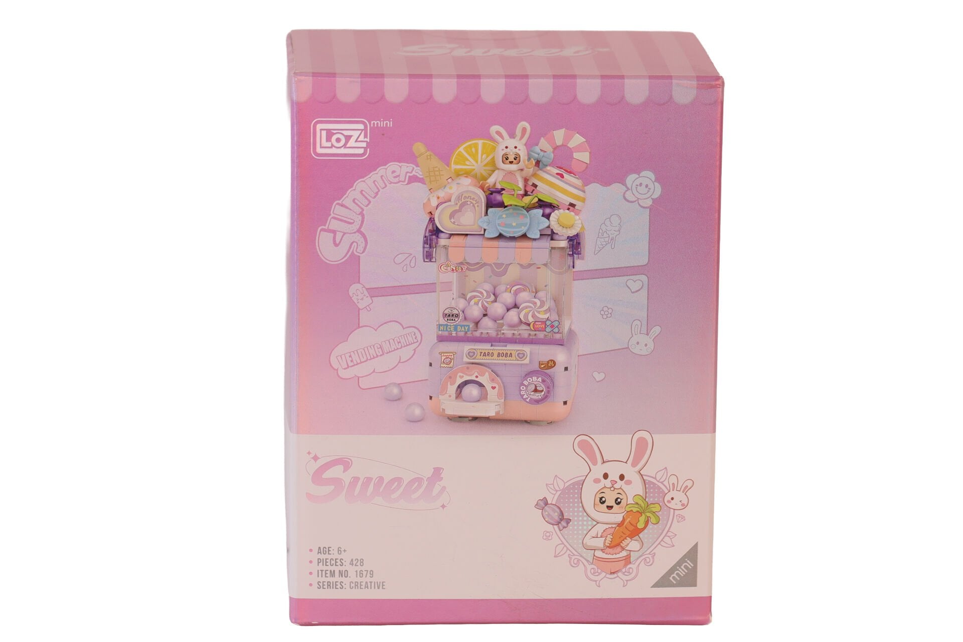 LZ1679 LOZ  Sevimli Gashapon Makineleri MOR  BLOCK OYUNCAK 428 PRÇ