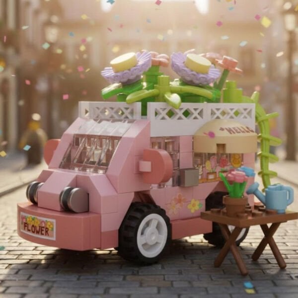 LZ-8640 LOZ ÇİÇEK ARABASI 160 PARÇA BLOCK OYUNCAK-MİNİ POŞET