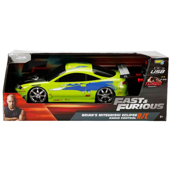 9674 SUN-SIM-JDA-R C ARABA 1 16 FAST FURIOUS MITSUBISHI 1995 2 4GHZ FASTF