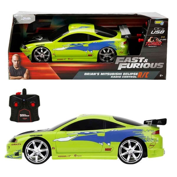 9674 SUN-SIM-JDA-R C ARABA 1 16 FAST FURIOUS MITSUBISHI 1995 2 4GHZ FASTF